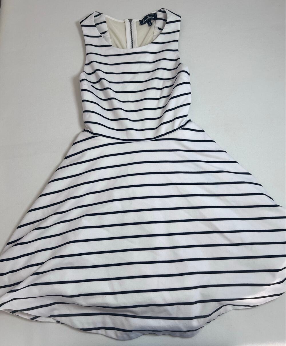 Sam Edelman Black White Striped Dress 2 Nautical Coastal Preppy